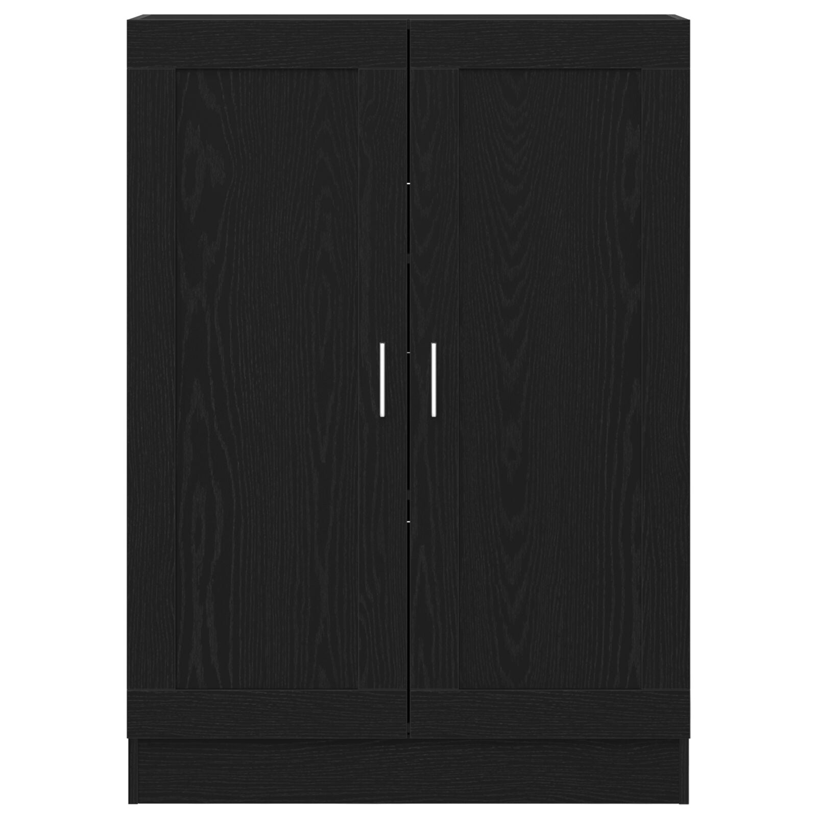 Boekenkast Zwart Eiken 82,5X30,5X115 Cm Gelaagd Hout