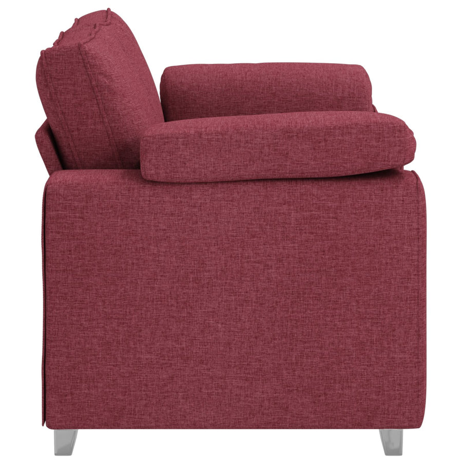 Love Seat Bank Wijnrood Stof Wind rood 120 cm