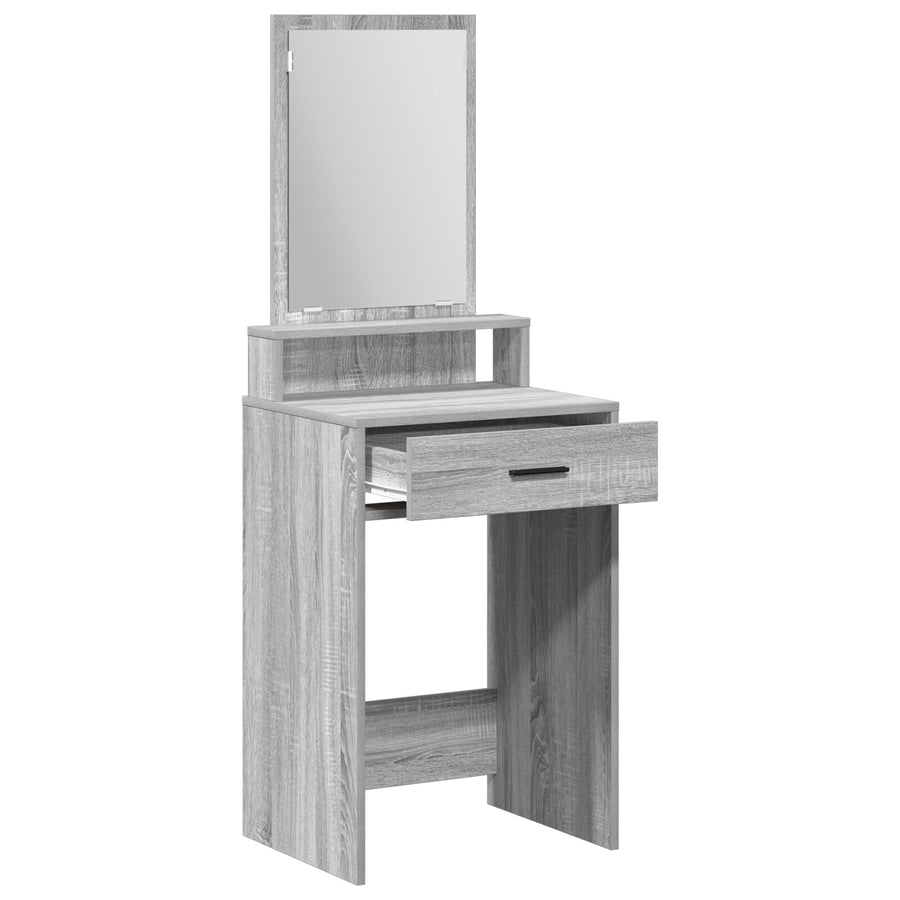 Kaptafel Met Lades - Grijs Sonoma 50 x 41 x 140 cm Grijze sonoma