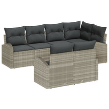 Tuin Sofa Set Set Van 7 Lichtgrijs Rattan Tuin Sofa Set