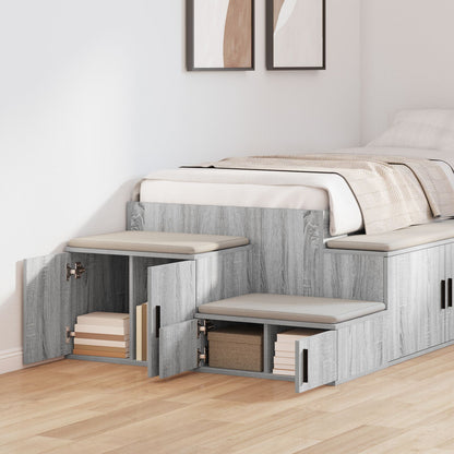 Opbergkast Bewerkt Hout Grijs sonoma 108 x 41 x 40 cm