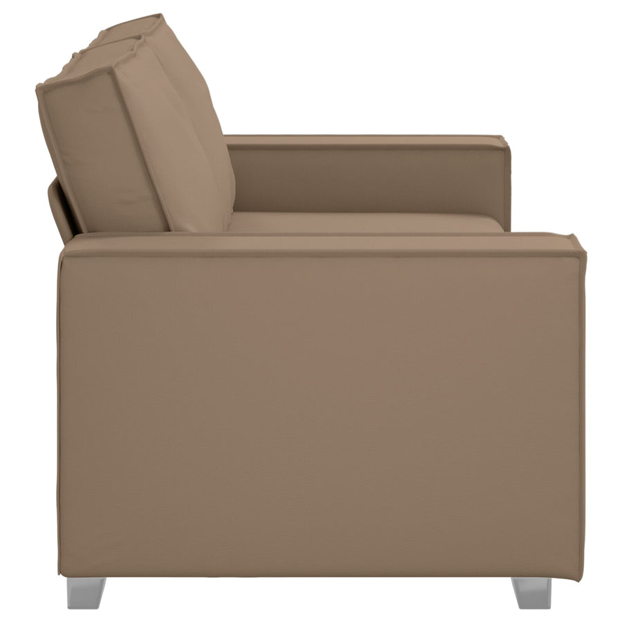 Loveseat Sofa Kunstleer Cappuccino 140 cm