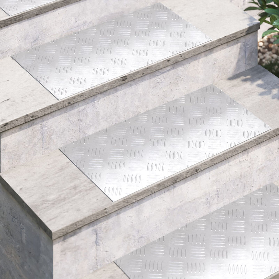 Aluminium Checker Platen 4 Stuks Anti-Slip 60X30 Cm 60 x 30 x 0.3 cm Rechthoekig