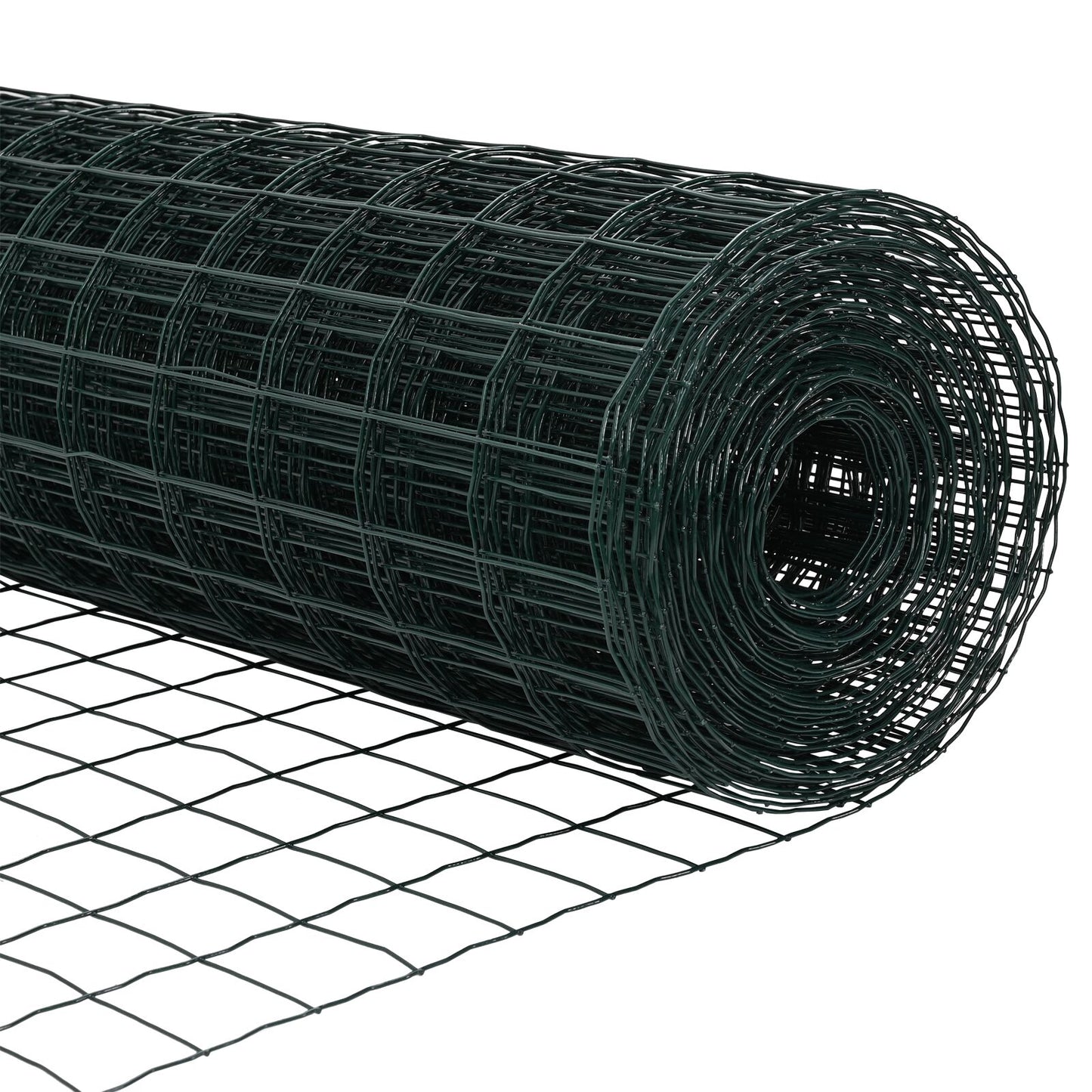 Euro Hek Met 7 Posts 0.6X10 M Gegalvaniseerd Staal Groen Gegalvaniseerd Staal