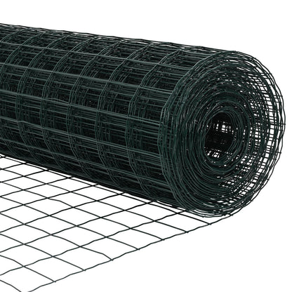 Euro Hek Met 7 Posts 0.6X10 M Gegalvaniseerd Staal Groen Gegalvaniseerd Staal
