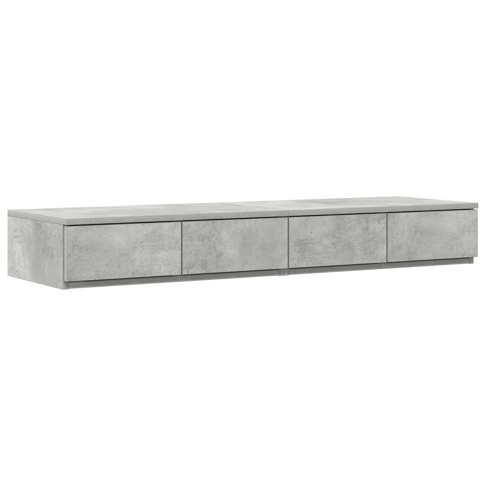 Bed Lades Geengineerd Hout Beton grijs 120 x 36.5 x 16.5 cm