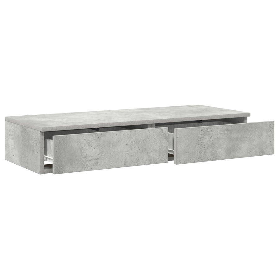 Bedlade Betongrijs Van Hout Beton grijs 100 x 36,5 x 16,5 cm