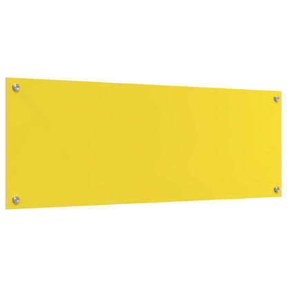Keuken Achterwand 110X40X0,6 Cm Sterk Glas Geel 110 x 40 cm