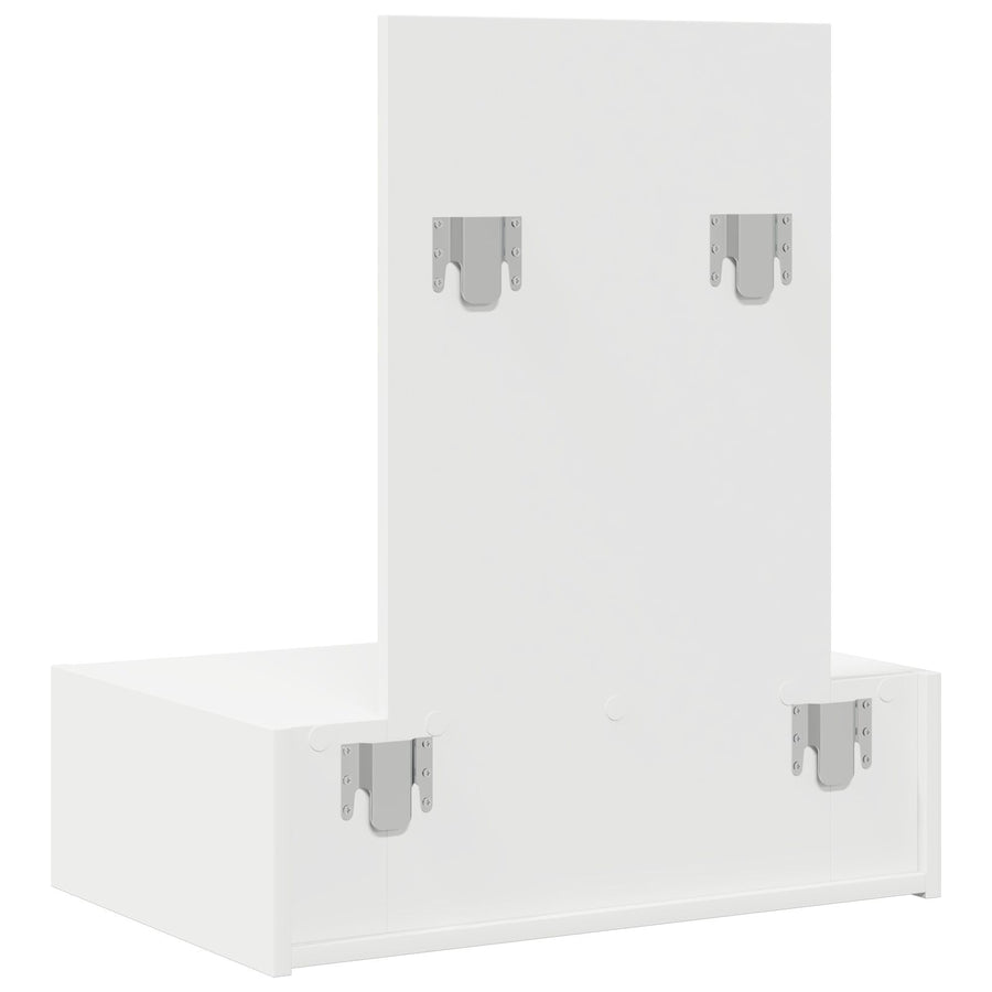 Wandhängende Make-Up Tafel 60 x 40 x 70 cm Wit zonder LED