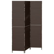 Kamerscherm Vouwbaar 146X Poly Rattan 180 cm Bruin 3 panelen