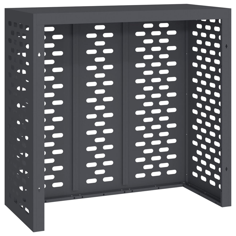 Airconditioner Cover Staal Anthraciet 110 x 50 x 105 cm