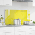 Keuken achterwand 100x50 cm gehard glas geel