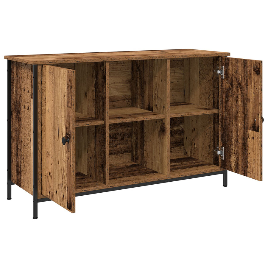 Tv-Kast Artisan Eiken 101X35X65 Cm Engineered Hout En Staal