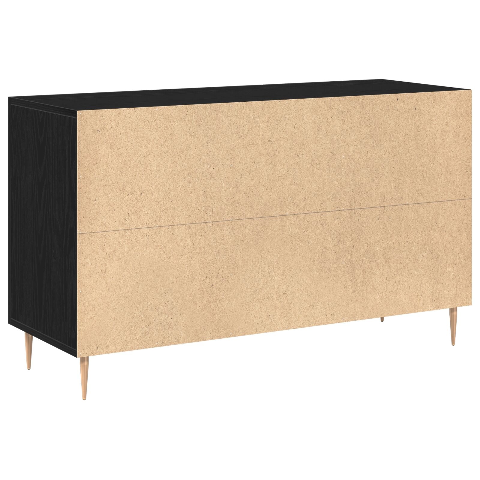Sideboard Zwart Eiken 100X36X60 Cm Engineered Wood