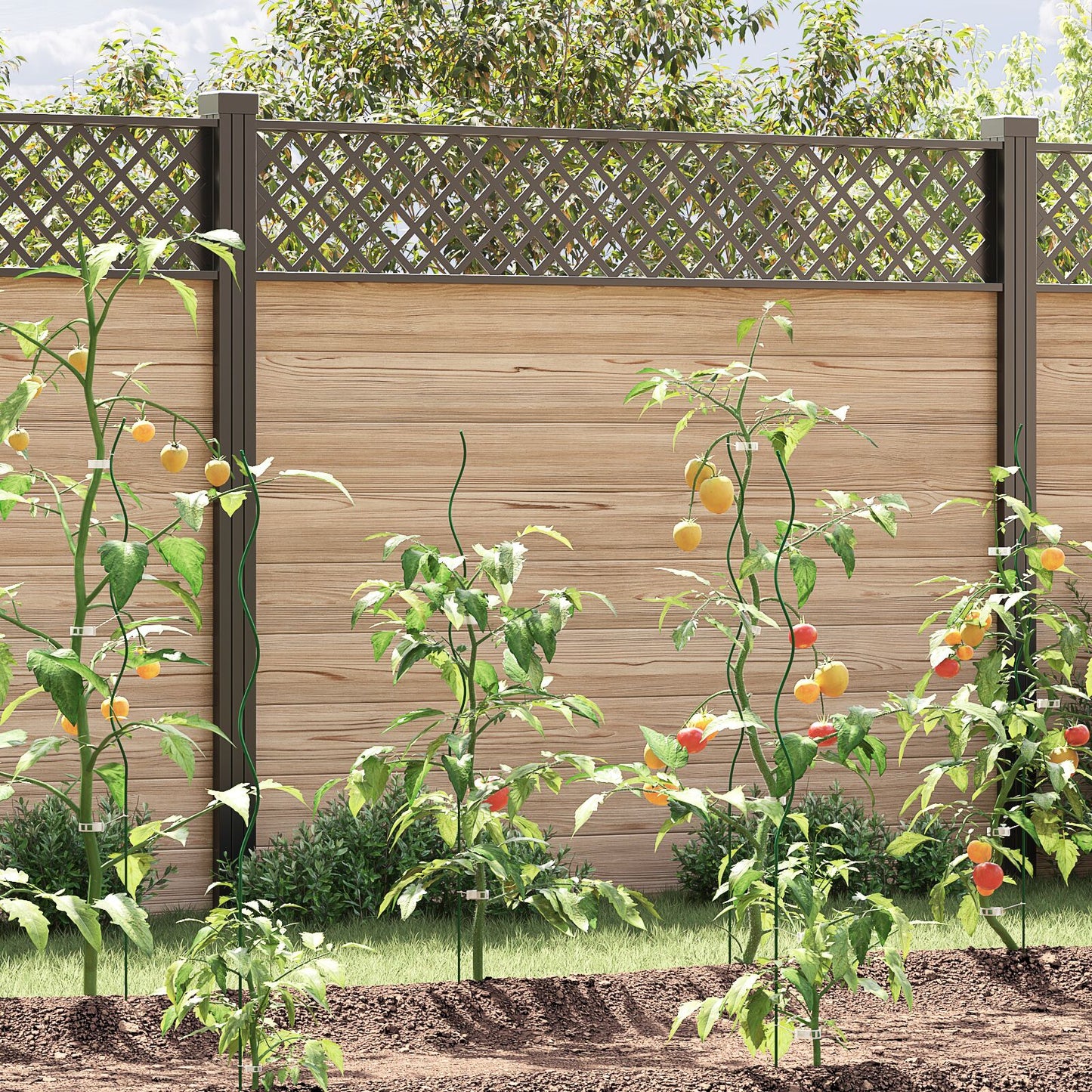 Spiraal Plant Steunen 50 Stuks Staal Groen 110 cm