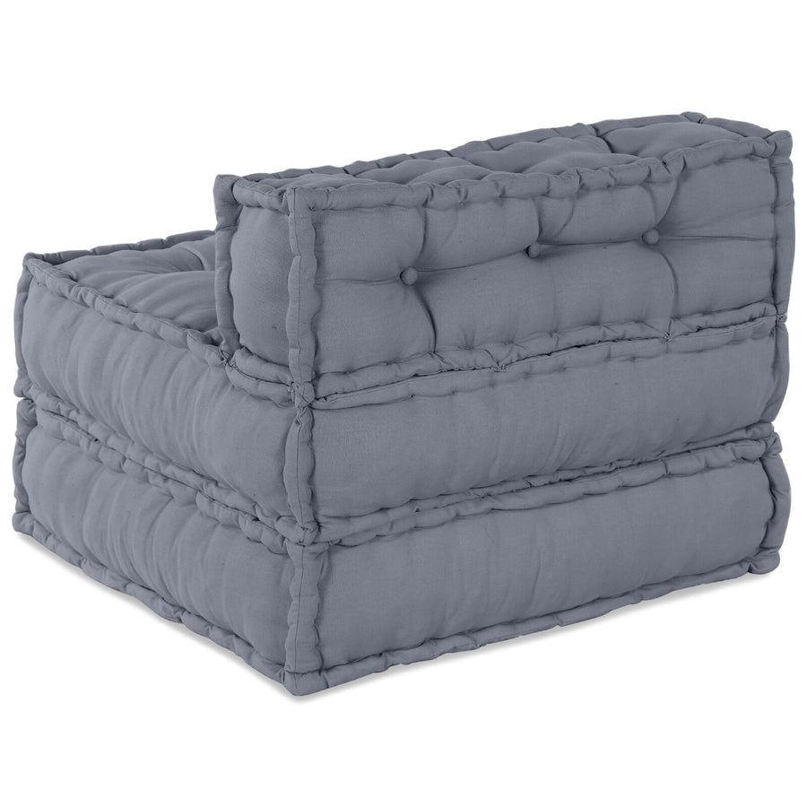 Modular Poef 70X70X54 Stof Grijs 70 x 70 x 54 cm Middelgrote sofa