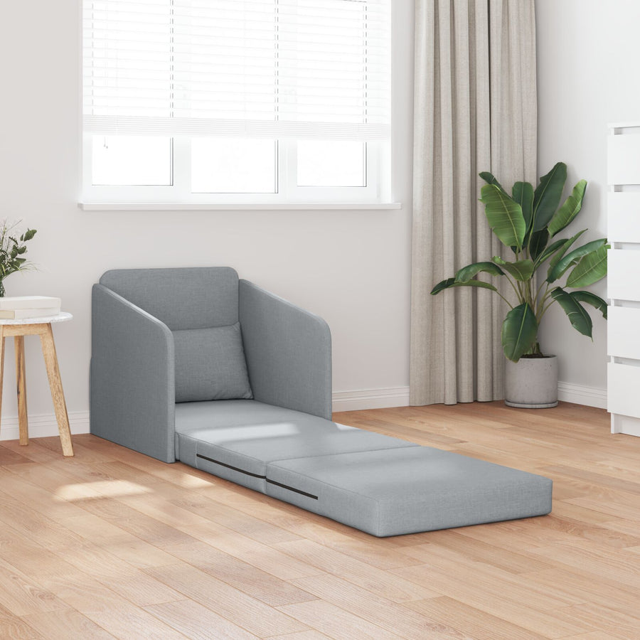 Vloer Sofa Bed 2-In-1 65X80X83 Cm Stof Licht grijs