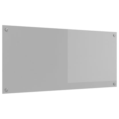 Keuken Achterwand 110X50X0,6 Cm Gehard Glas Lichtgrijs 110 x 50 cm