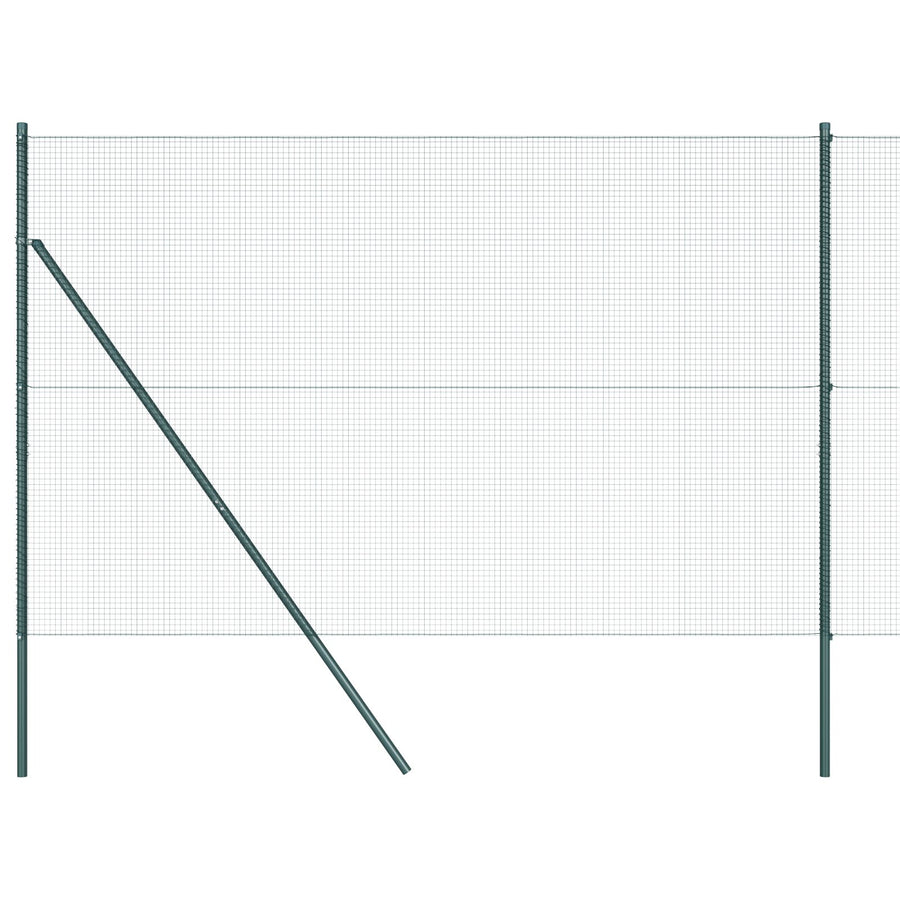 Gelaserd Draadhek Met 7 Posts Groen 1.6X10 M Staal Gegalvaniseerd Staal
