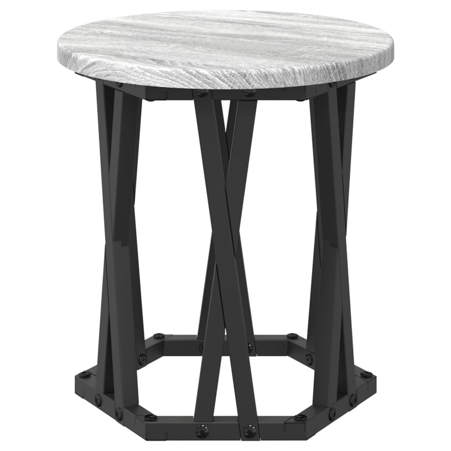 Nesting Bijzettafels 3 Pcs Bewerkt Hout Grijze sonoma