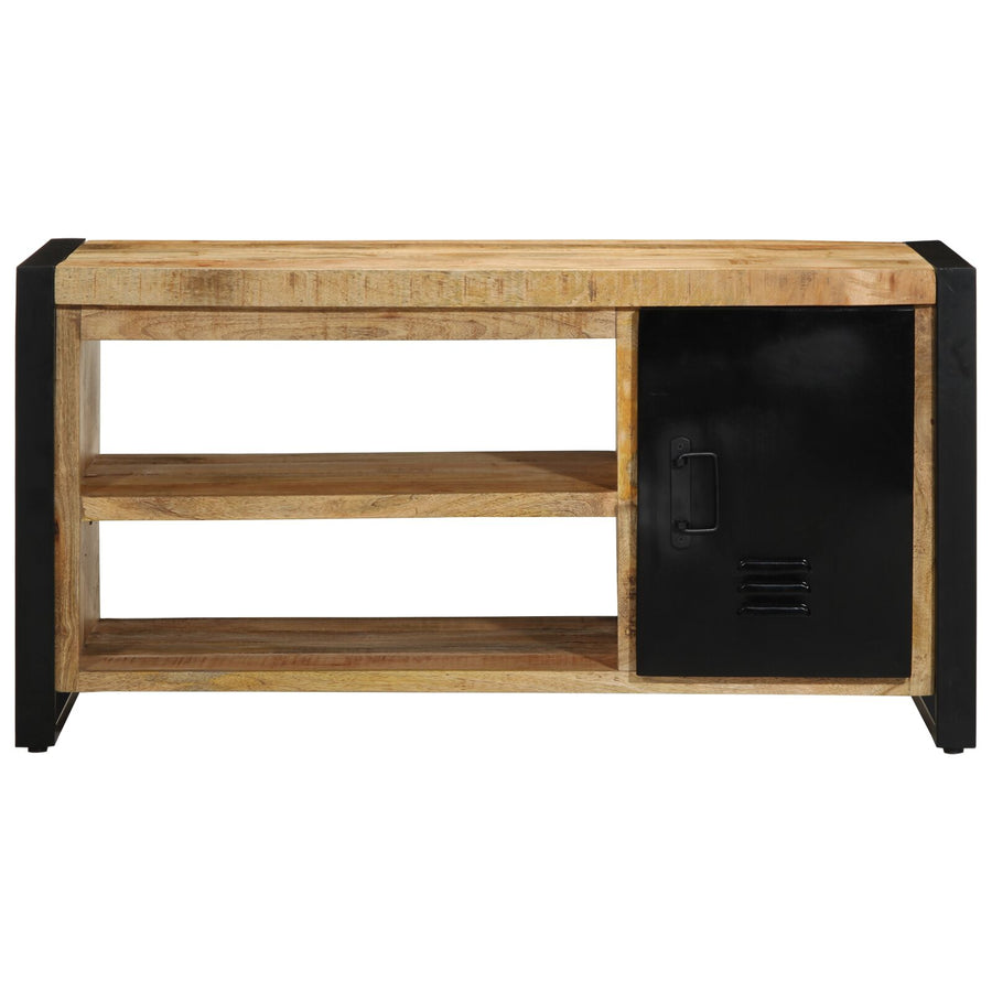 Schoenbank 100X40X50 Cm Massief Hout Ruw Mangohout