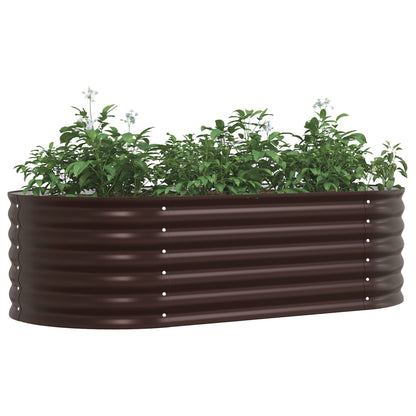 Tuin Verhoogd Bed Gegalvaniseerd Staal 160 x 80 x 44 cm Bruin