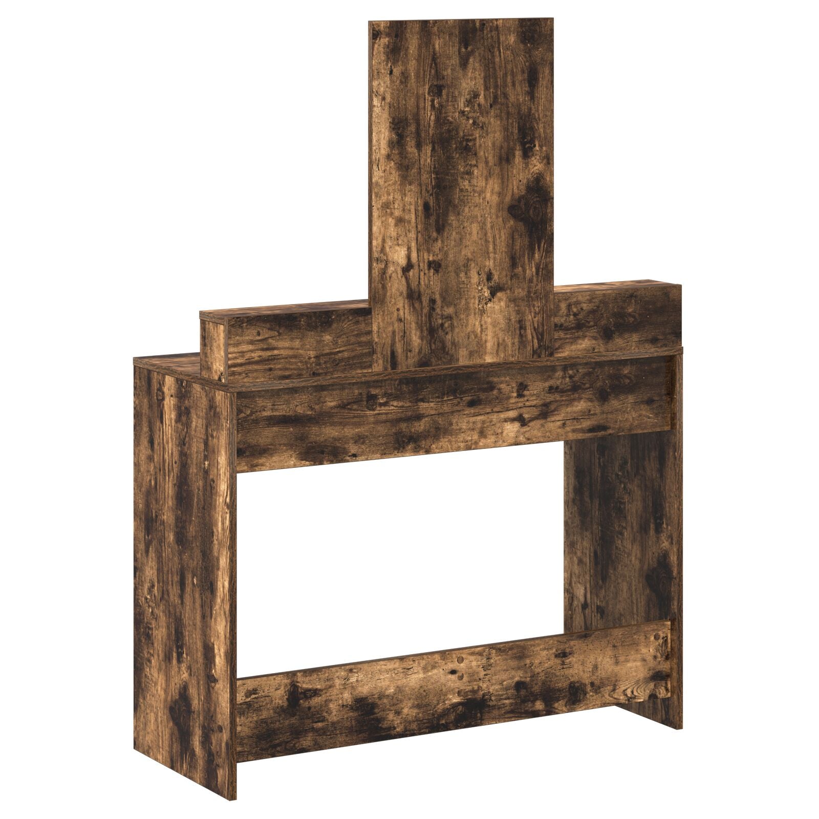 Kaptafel Met Lades 100 x 41 x 140 cm Gerookt eiken