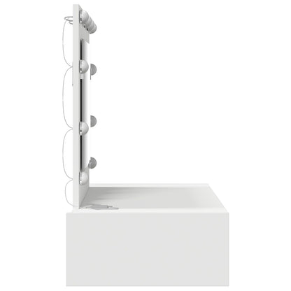 Wandkaptafel Verlichting - 83 x 40 x 70 cm Wit met LED