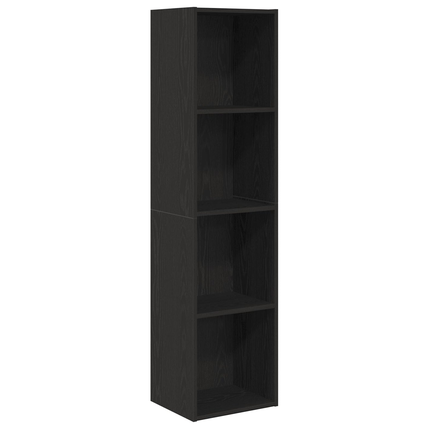 Boekenkast/Tv Kast Zwart Eiken 36X30X143 Cm