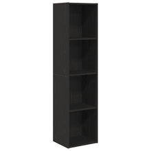 Boekenkast/Tv Kast Zwart Eiken 36X30X143 Cm