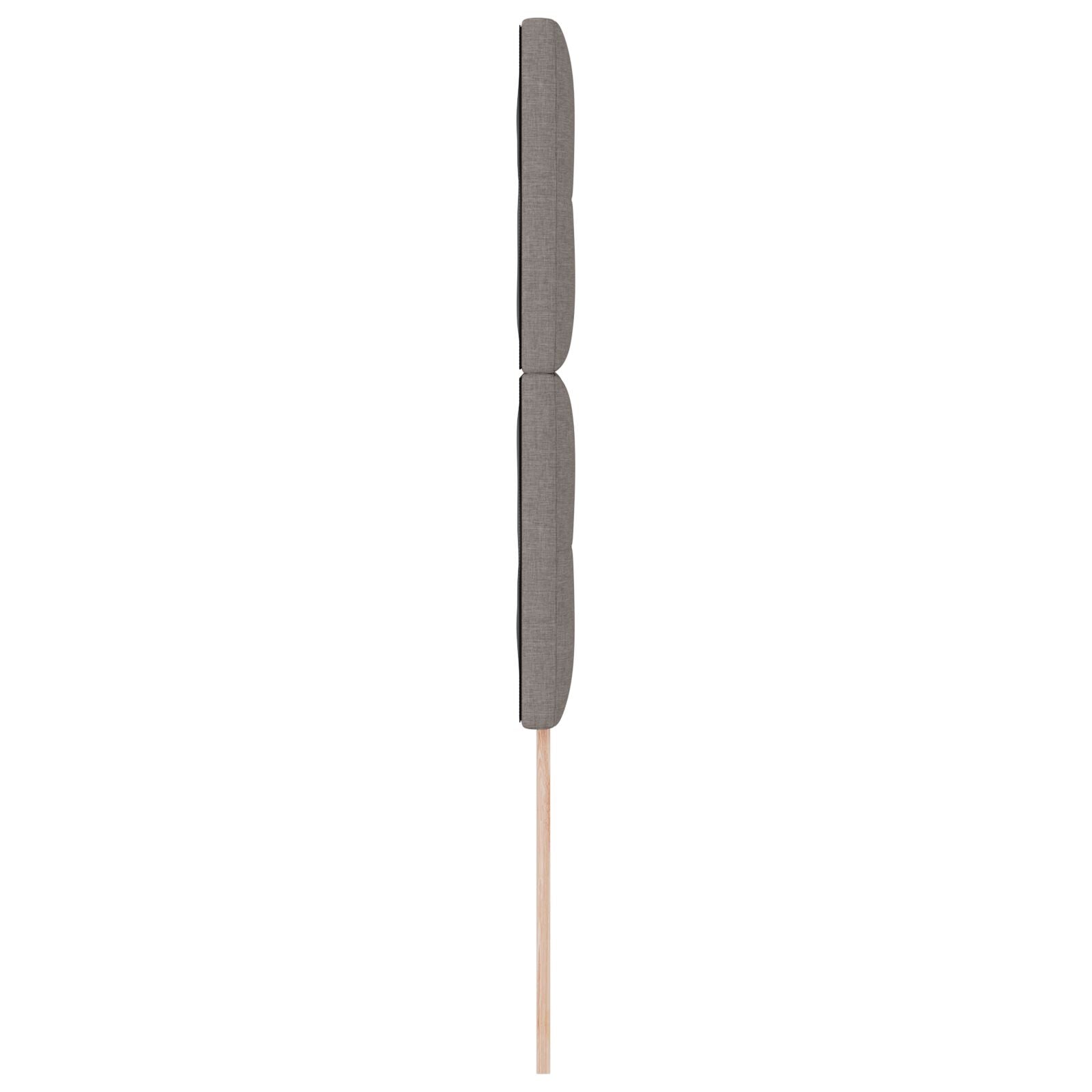 Hoofdbord Knopen Ge Tuft Stof Taupe 90 cm Lang hoofdbord