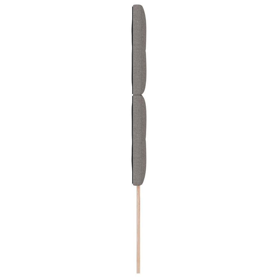 Hoofdbord Knopen Ge Tuft Stof Taupe 90 cm Lang hoofdbord