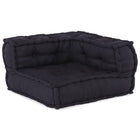 Modulaire pouffe 3 stuks 70x70x54 cm antraciet stof