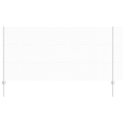 Tuin Fence Set Set Van 2 Gegalvaniseerd Staal 25 X 1.2 M Duurzaam