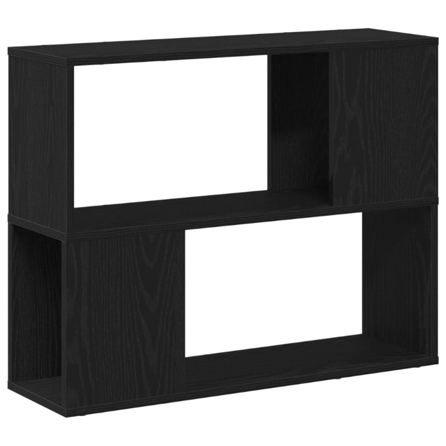 Witte Tv-Kast Van Bewerkt Hout Zwart eiken 80 x 24 x 63 cm
