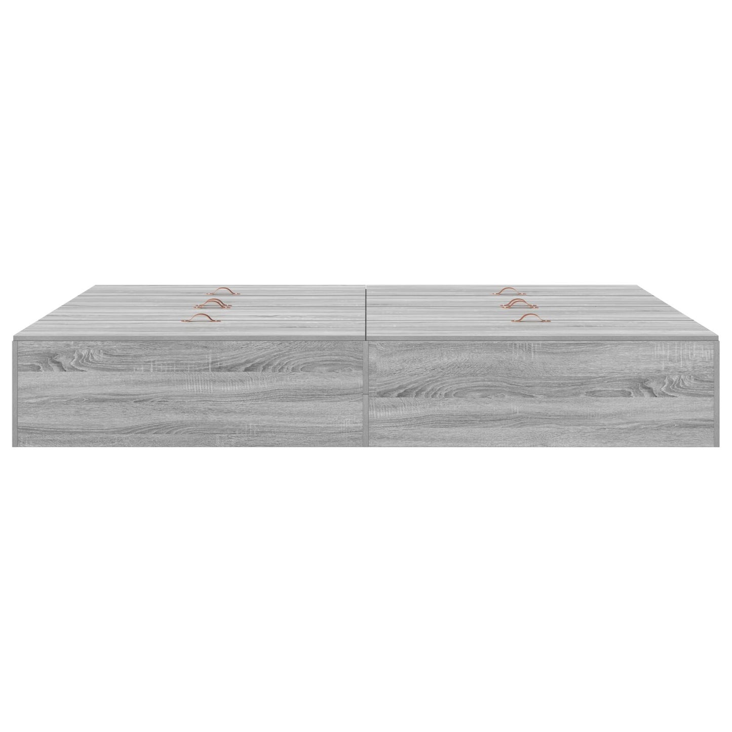 Opbergbedframe Grijs Sonoma 140 x 200 cm