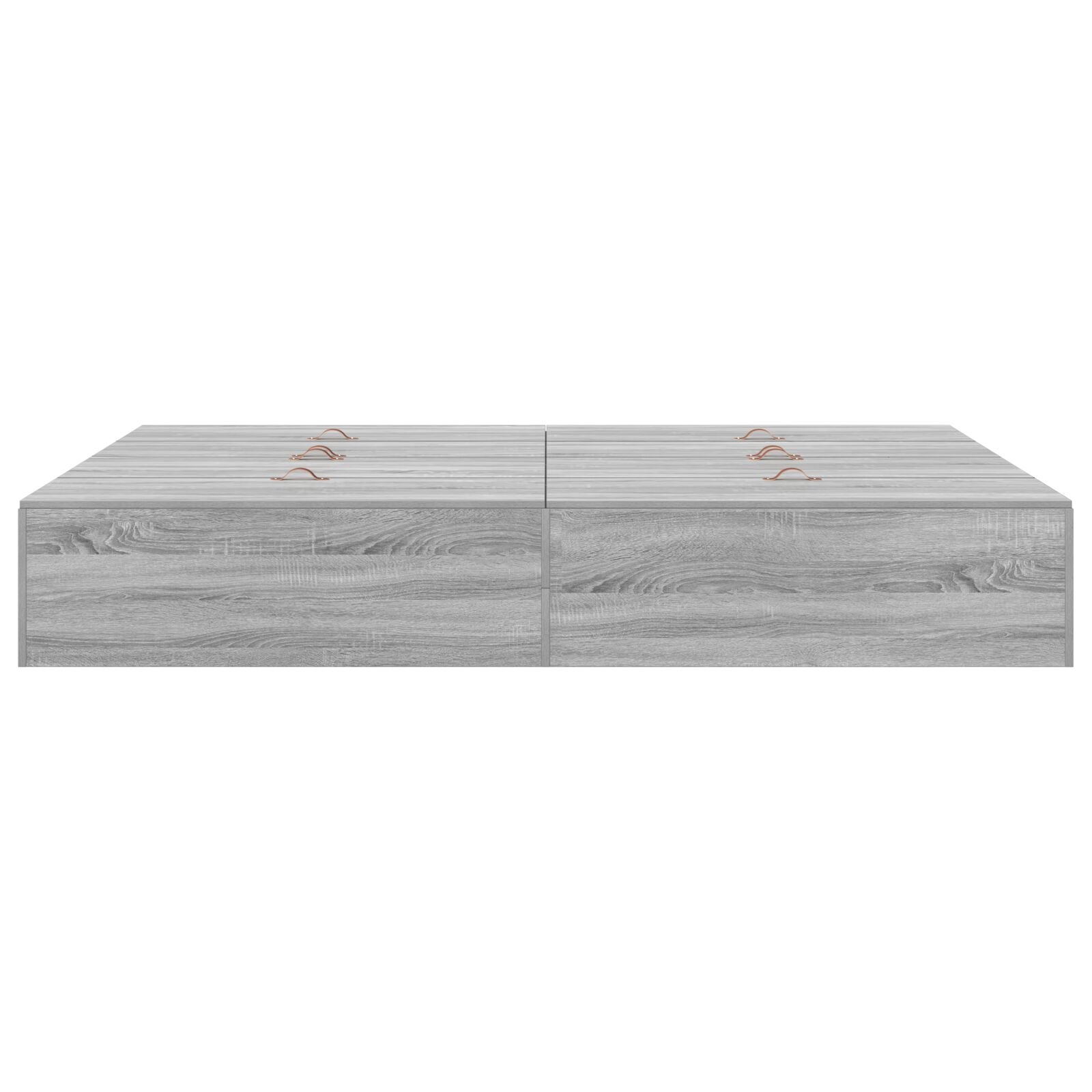 Opbergbedframe Grijs Sonoma 140 x 200 cm