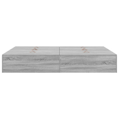 Opbergbedframe Grijs Sonoma 140 x 200 cm
