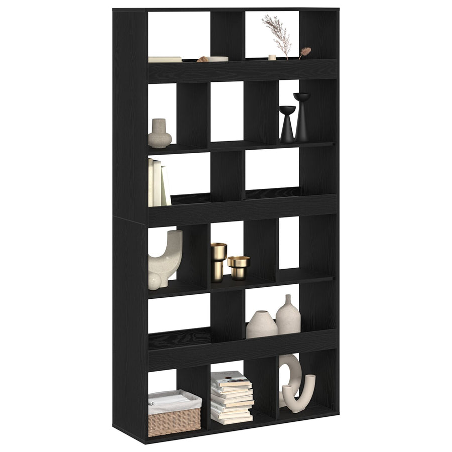 Plantenstandaard Engineered Hout 100 x 33 x 187,5 cm Zwart eiken