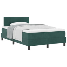 Boxspringbed Met Matras Donkergroen 120X200 Cm Velvet Blauw
