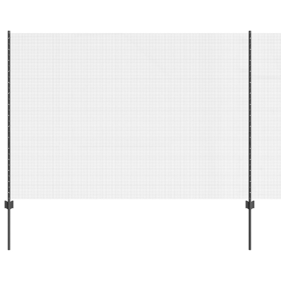 Gelast Draadhek Met 44 U-Palen Grijs 1.5X50 M Staal