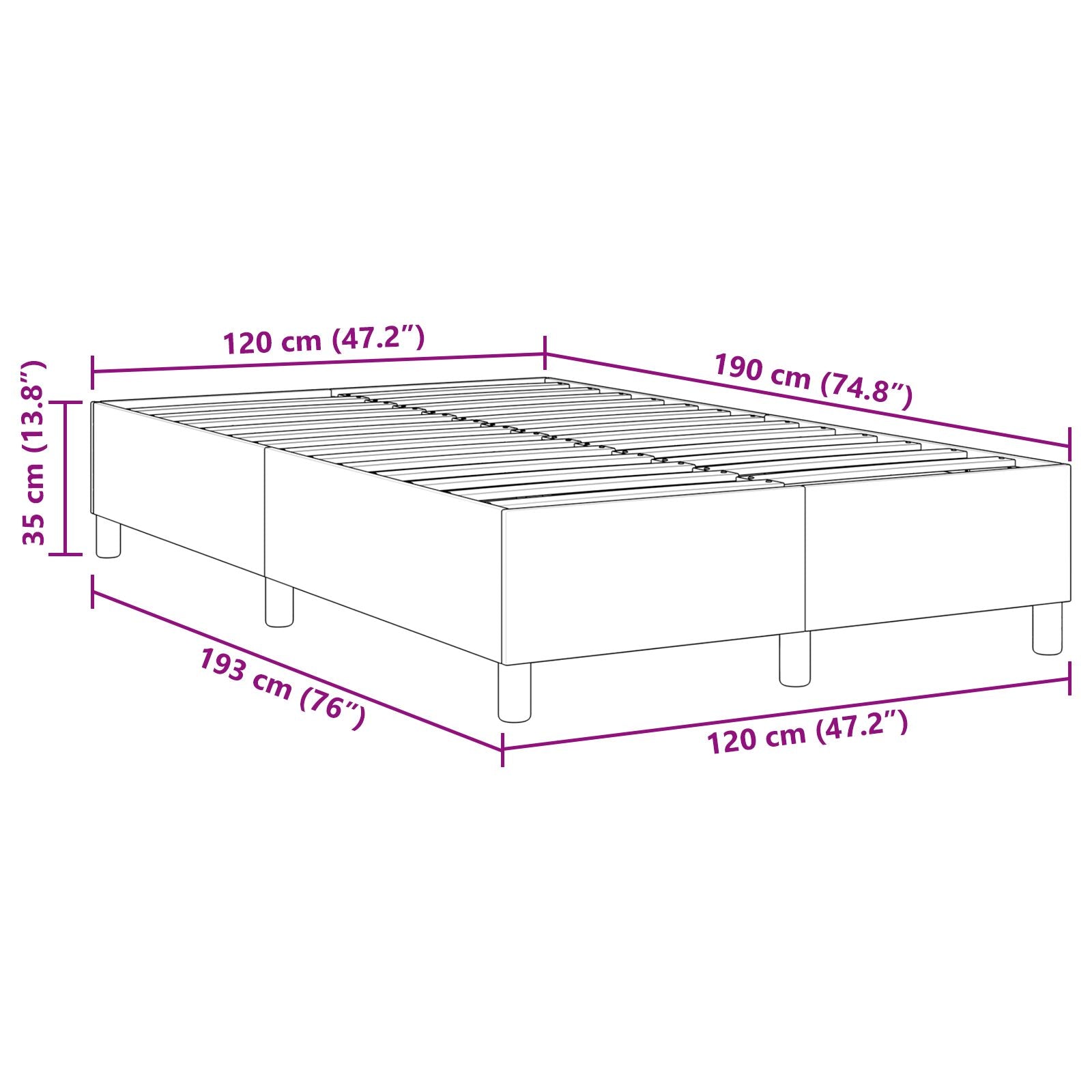 Boxspring Bed Klein Tweepersoons Corduroy Stof Lichtgroen Grijs 120 x 190 cm