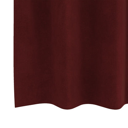Zwarte Gordijnen 2 Stuks Wijnrood Fluweel Bordeauxrood 140 x 245 cm met oogjes