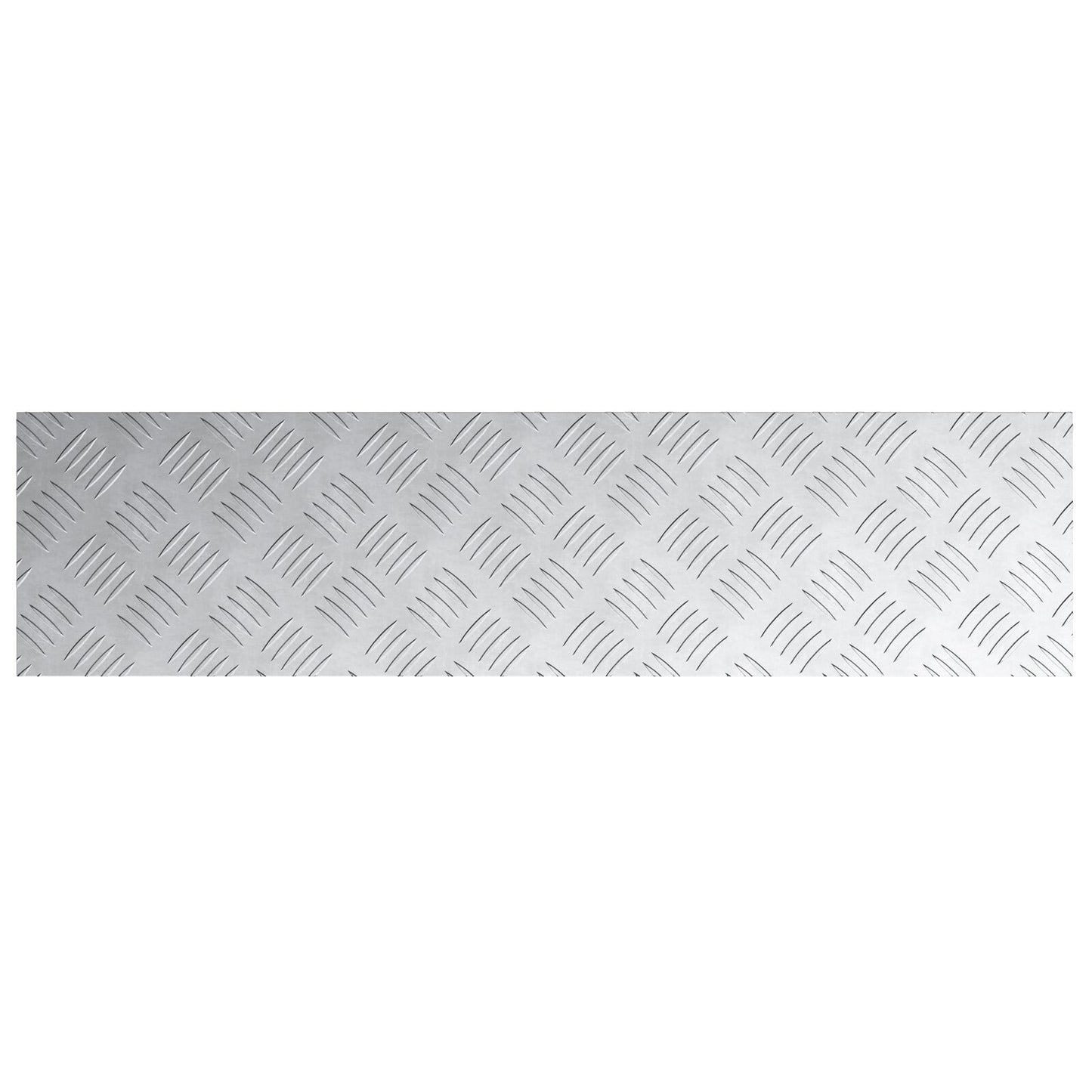Aluminium Geruite Platen 4 Stuks Anti-Slip 80X20 Cm 80 x 20 x 0.3 cm Rechthoekig