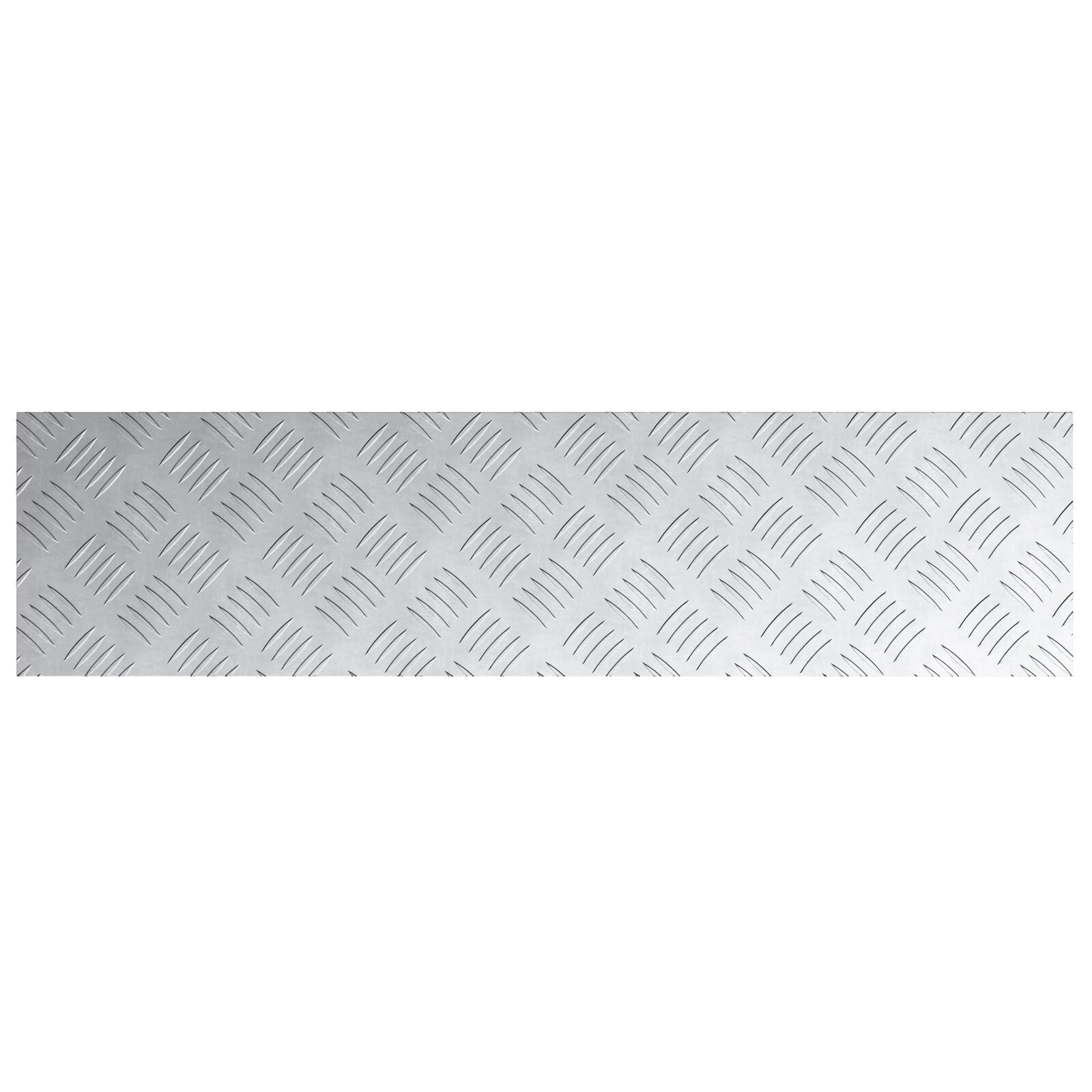 Aluminium Geruite Platen 4 Stuks Anti-Slip 80X20 Cm 80 x 20 x 0.3 cm Rechthoekig