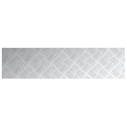 Aluminium Geruite Platen 4 Stuks Anti-Slip 80X20 Cm 80 x 20 x 0.3 cm Rechthoekig