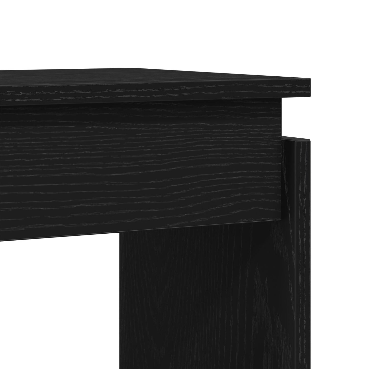 Console Tafel Gemaakt Van Hout Zwart eiken 80 x 30 x 80 cm