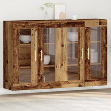 Wandkast Set Van 2 Oude Hout Massief Hout 139 X 34 X 90 Cm