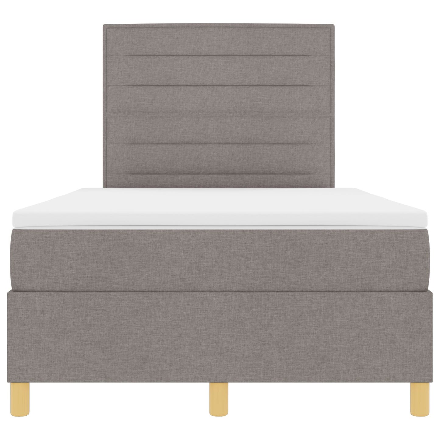 Boxspringbed Met Matras Taupe 120X200 Cm Stof Blauw