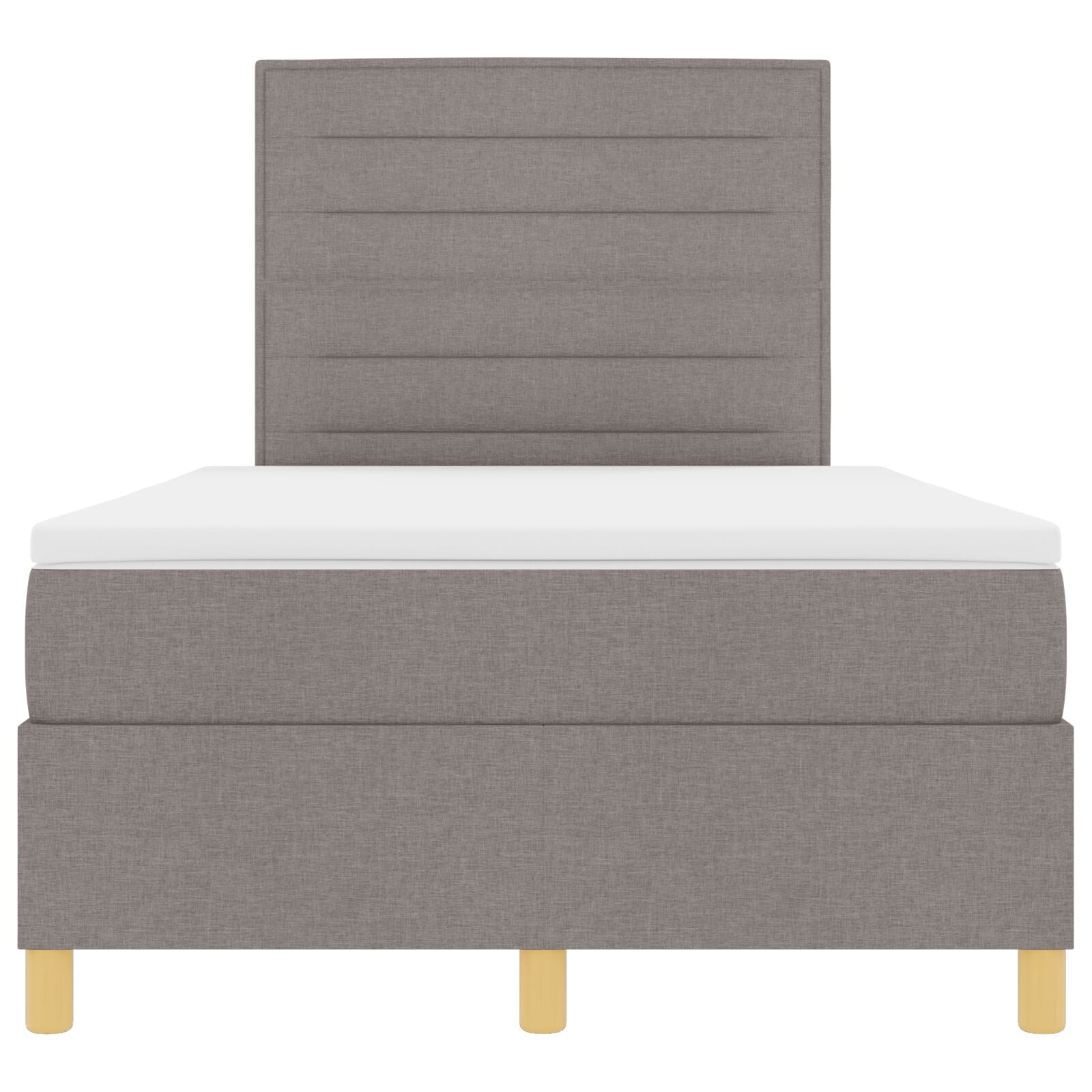 Boxspringbed Met Matras Taupe 120X200 Cm Stof Blauw